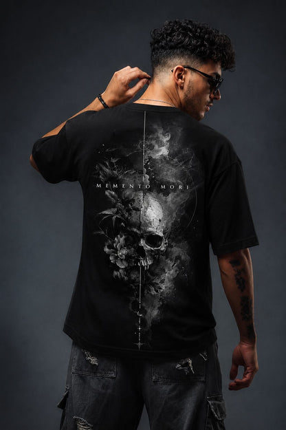 Premium Oversized Eye Graphic Printed T-Shirt for Men | 100% Cotton | Black